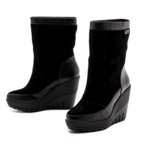 United Nude Shoes - United Nude - Lora Faux Fur Lined Suede Booties